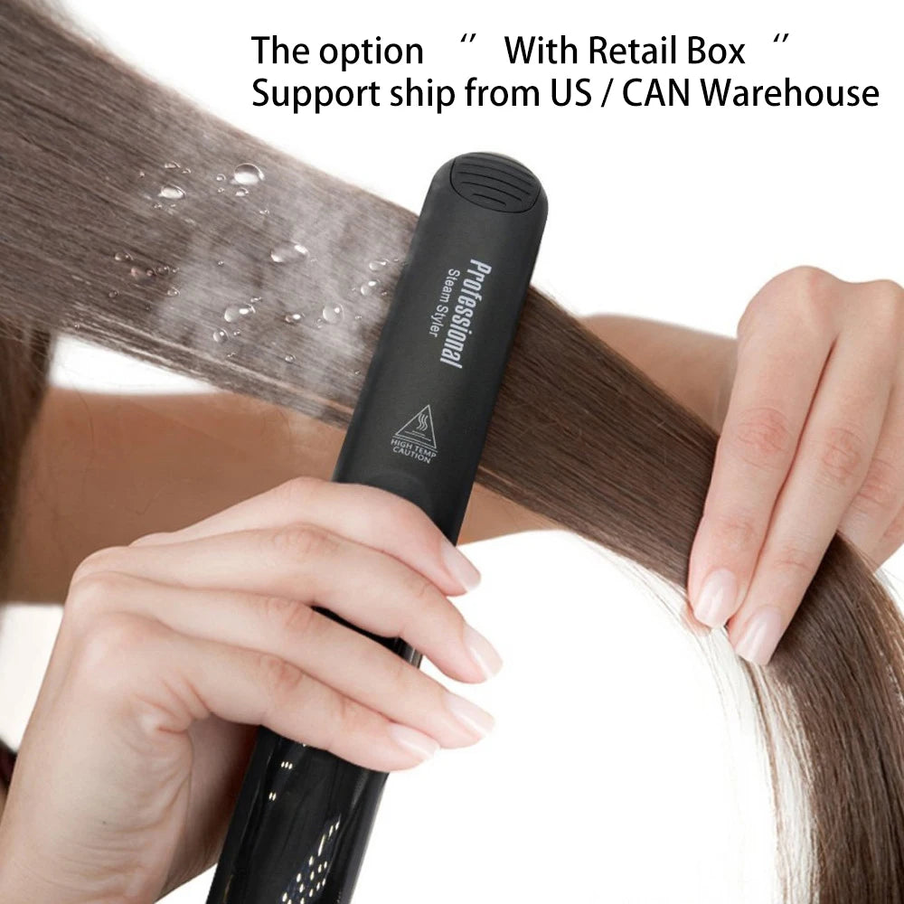 2-in-1 flat iron and curling iron
