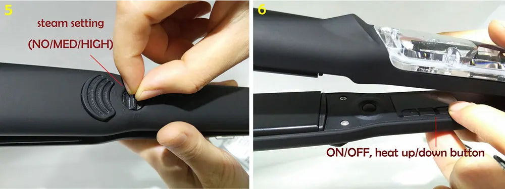 2-in-1 flat iron and curling iron