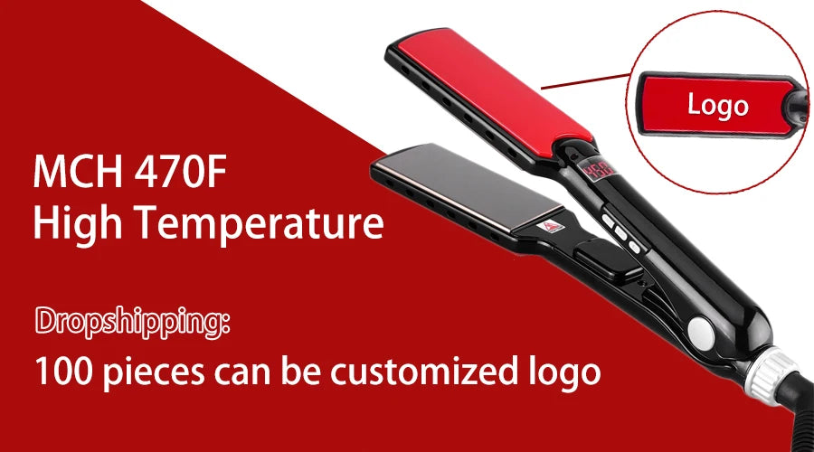 2-in-1 flat iron and curling iron