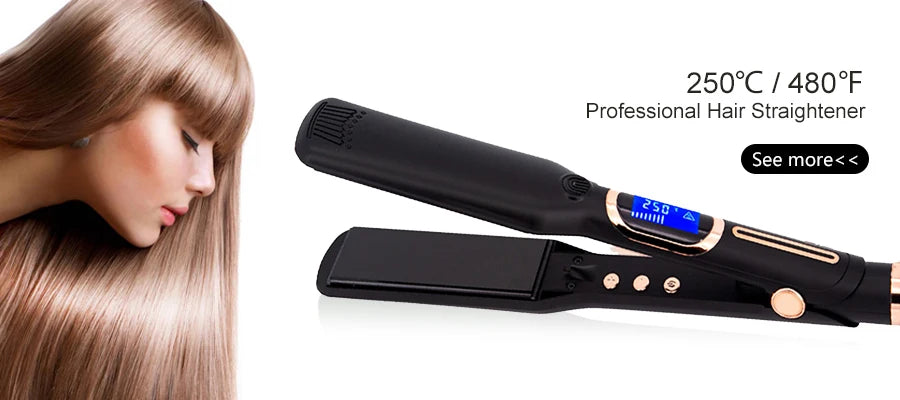 2-in-1 flat iron and curling iron
